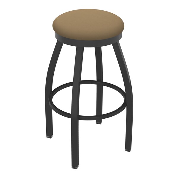 25" Swivel Counter Stool, Pewter Finish, Canter Sand Seat